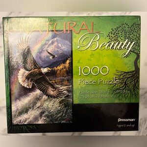 Pressman Natural Beauty 1000 Piece Puzzle - Green and Multicolor